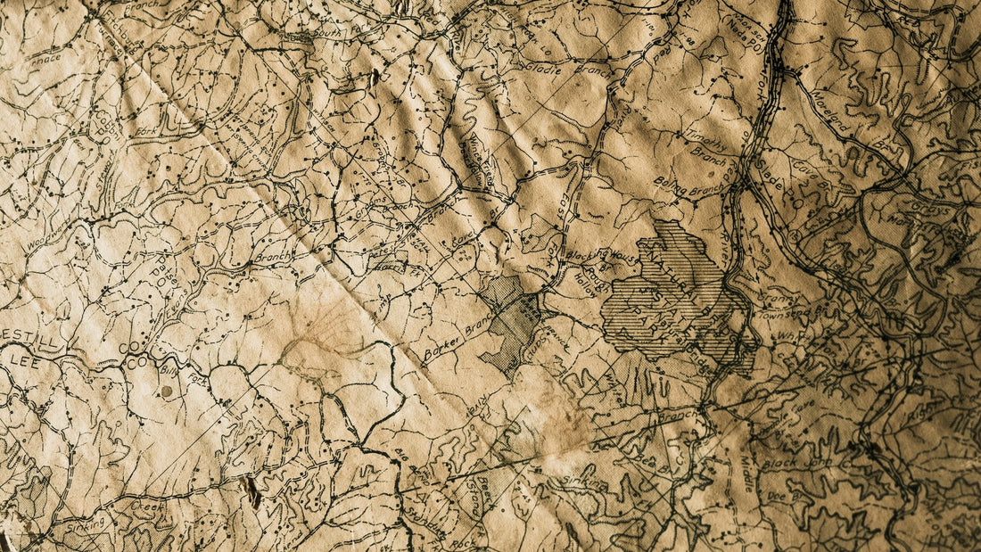 An antique map representing the history of a world shaped by left-handers.