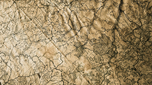 An antique map representing the history of a world shaped by left-handers.